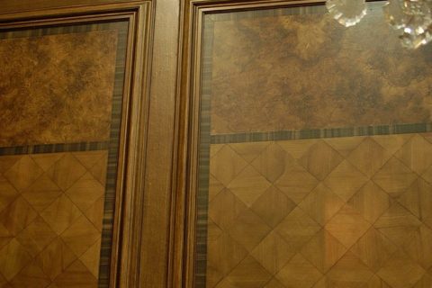 Cheyne Office faux wood grained Markeytry